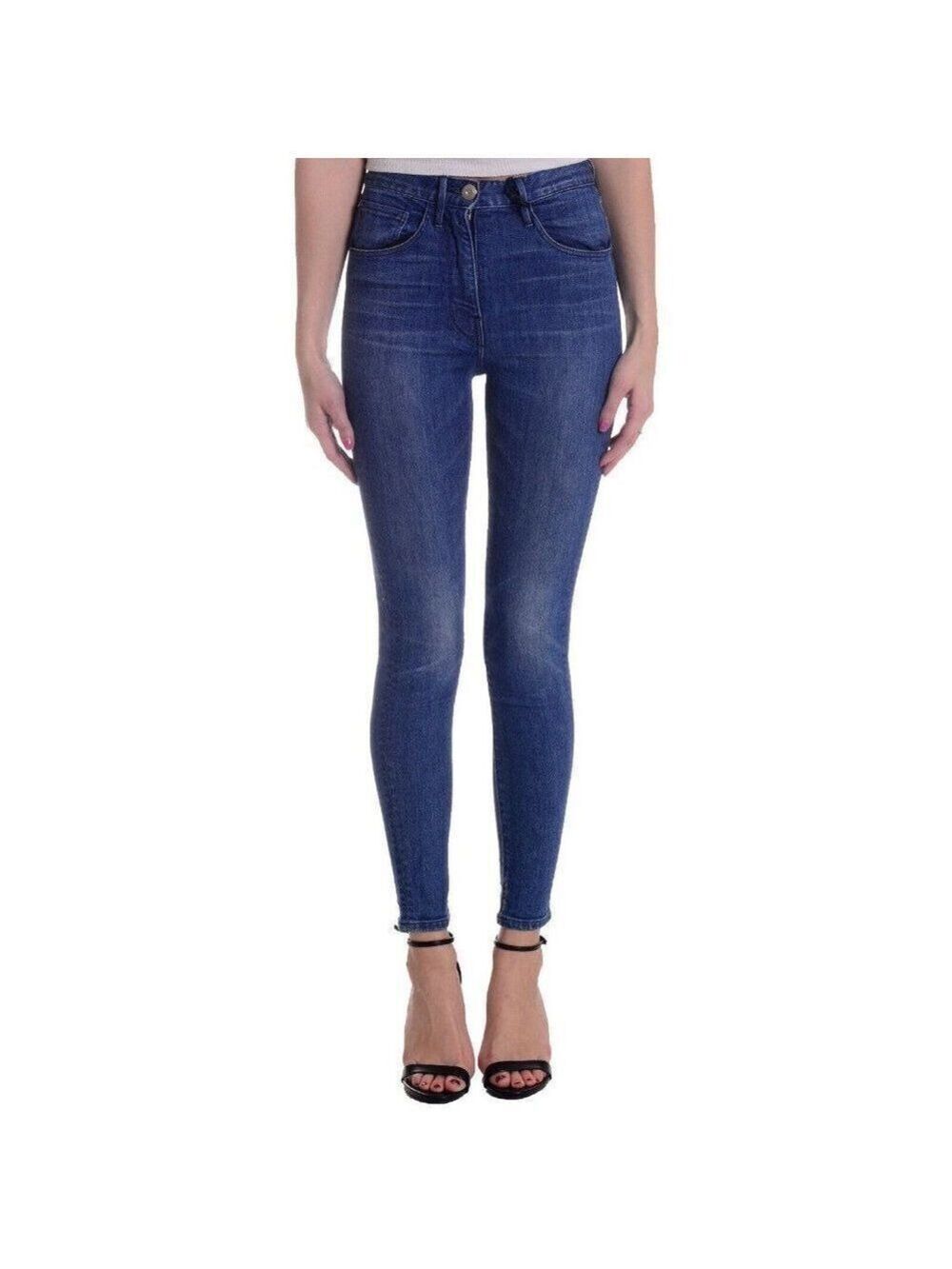 3x1 Women's Crop Pencil Mid Rise Skinny Jeans